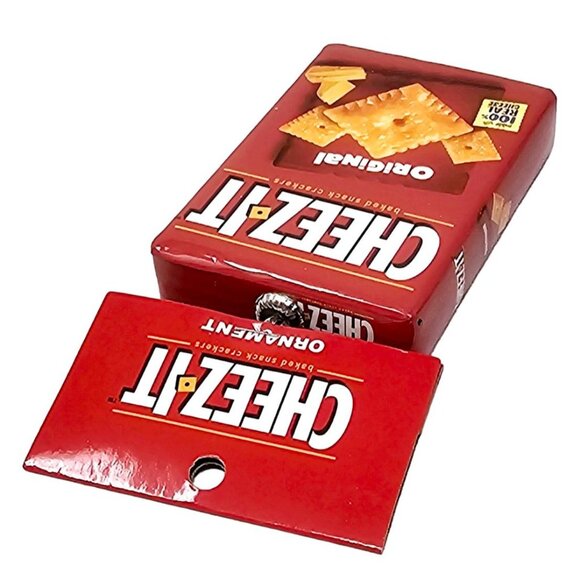 Cheez It Cheese Snack Crackers Food Collectible Christmas Ornament by Ruz - Picture 3 of 6